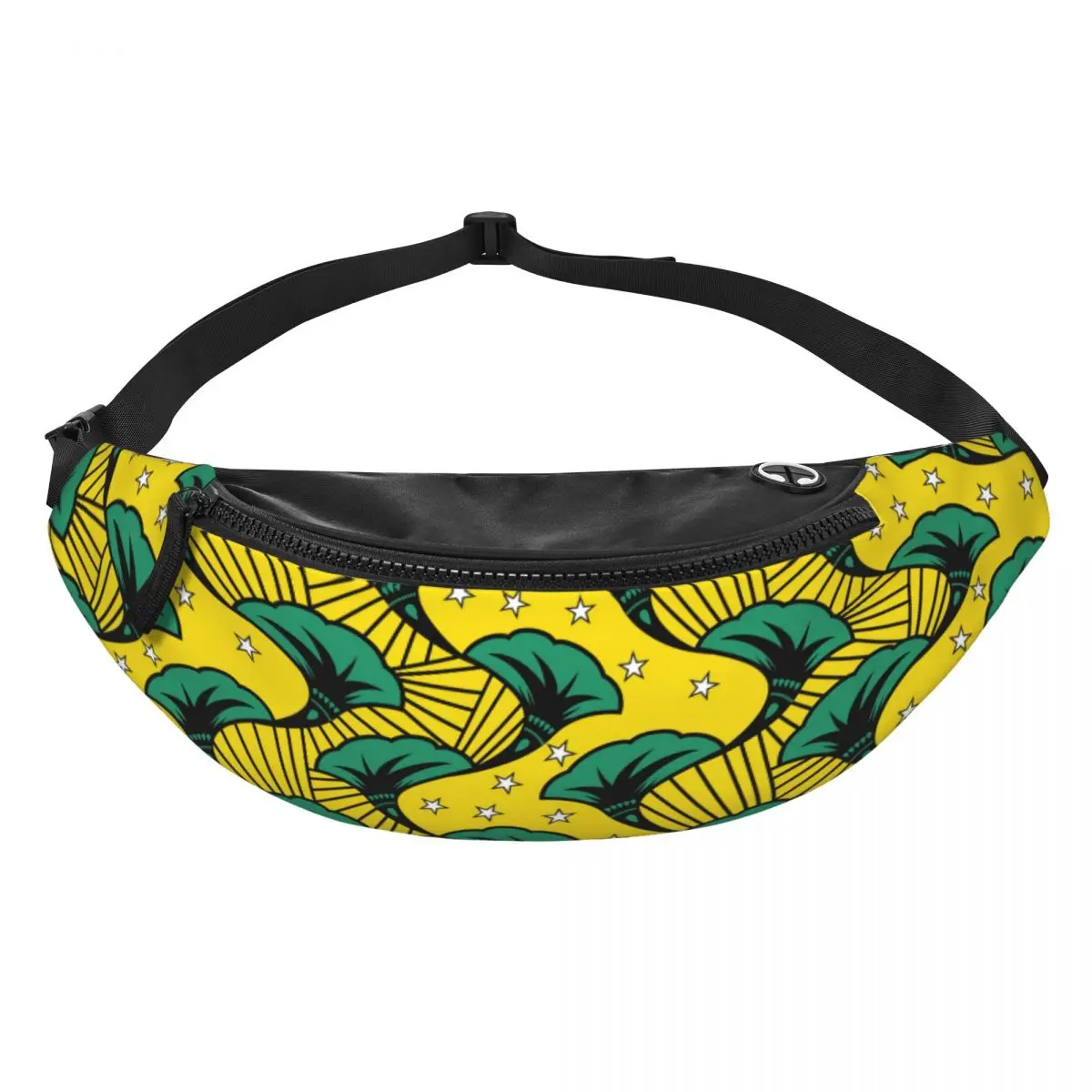 Custom African Ethnic Tribal Ankara Geometric Art Fanny Pack Men Women Cool Crossbody Waist Bag for Hiking Phone Money Pouch