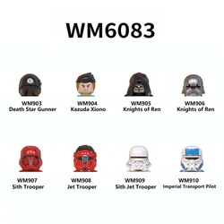 WM6083 Building Blocks 8 pcs/set Death Star Gunner Brick Figure Kazuda Xiono Knights of Ren Sith Trooper mini Assembly Toys