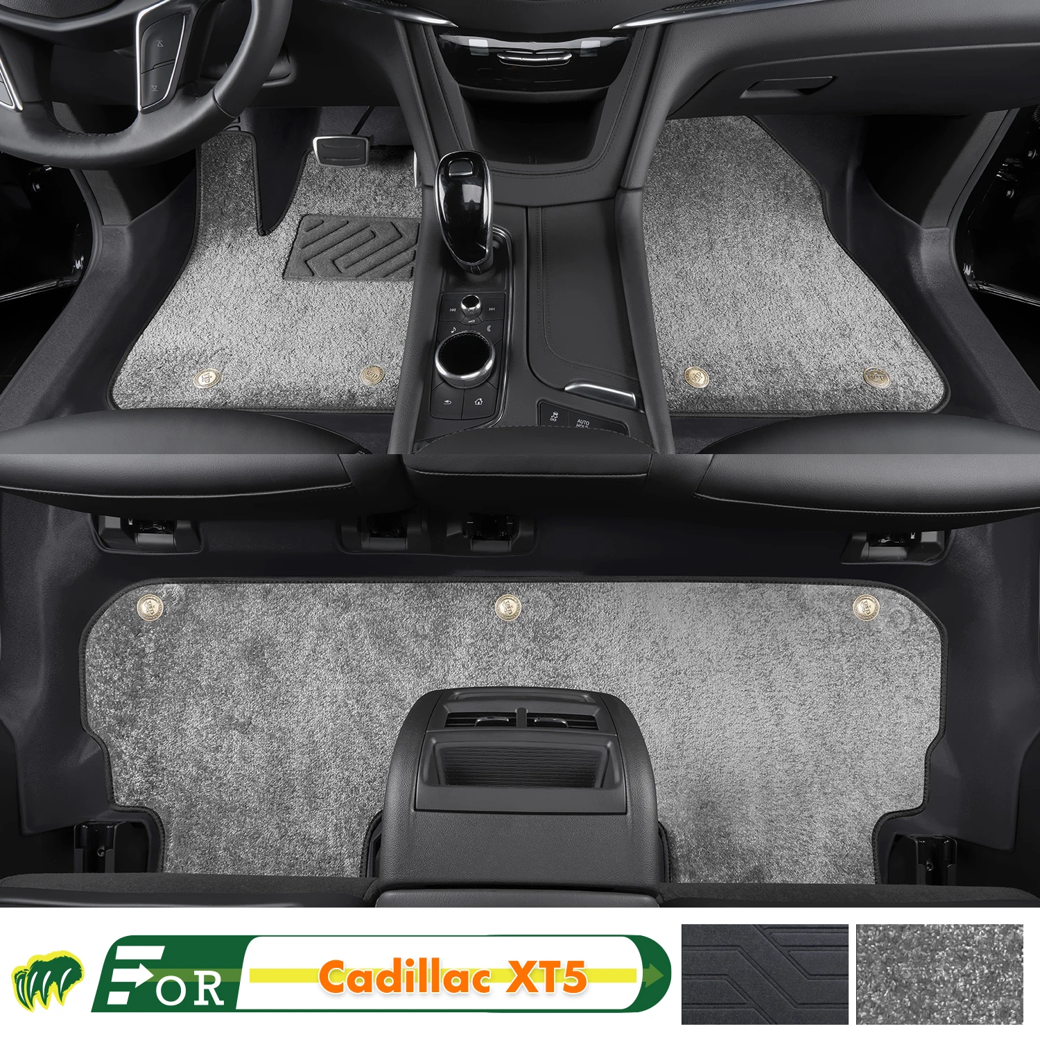 Left-hand Drive Car Floor Mat For Cadillac XT5 2016-2023 Full Surround Foot Mat Automotive Floor Mat Interior Floor Liner