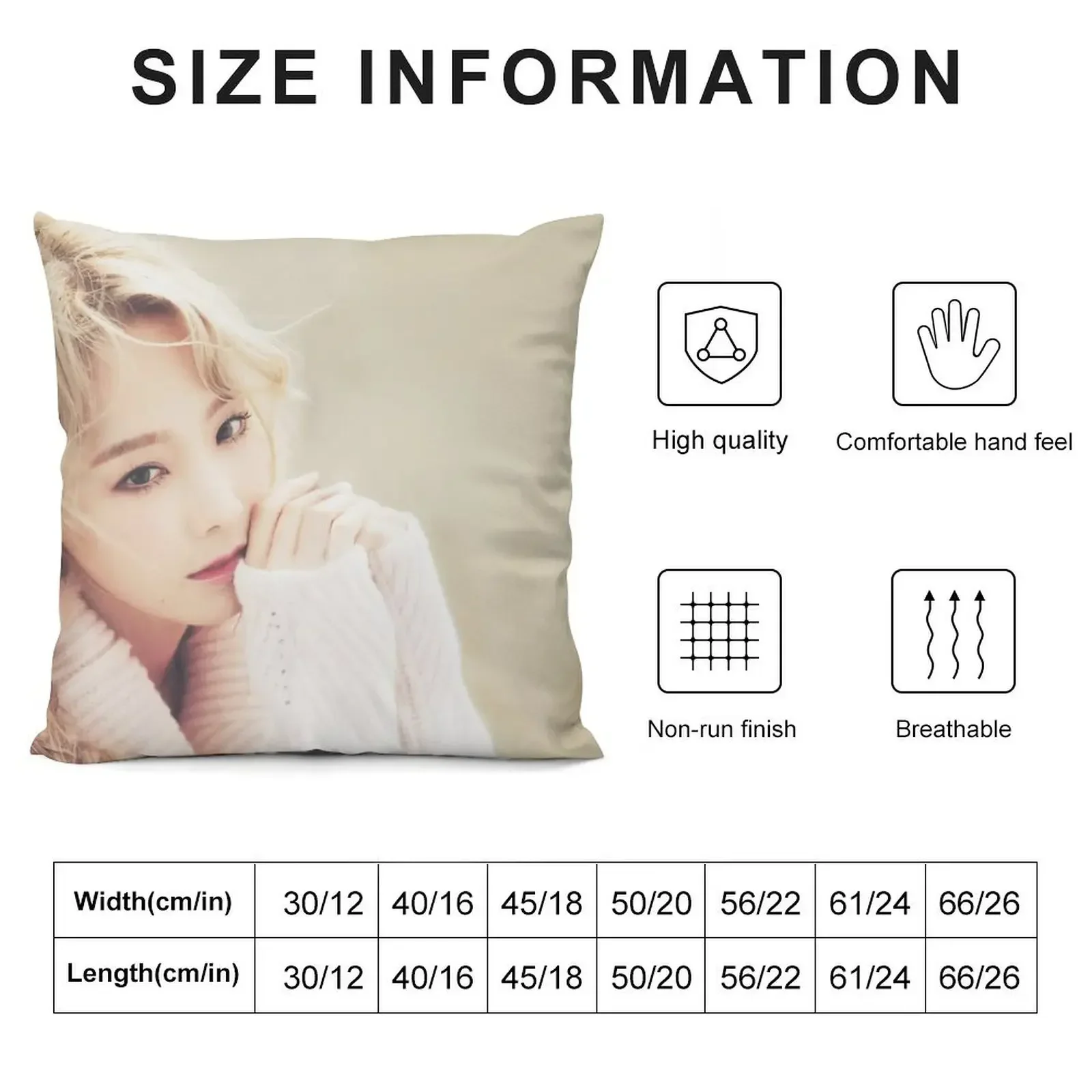 taeyeon-I Throw Pillow Christmas Pillows Pillow Cases Decorative Sofa Covers For Living Room pillow