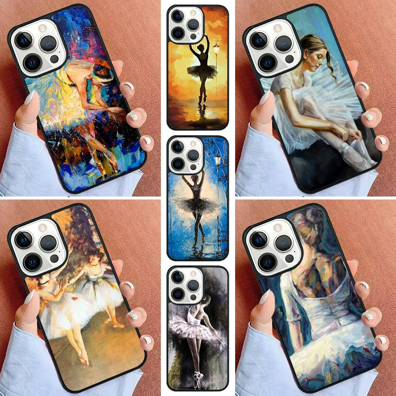 Ballet Ballerina Dancer Phone Case For iPhone 16 15 14 Pro 11 13 12 Mini Max SE 2020 6S 7 8 Plus Cover Capa