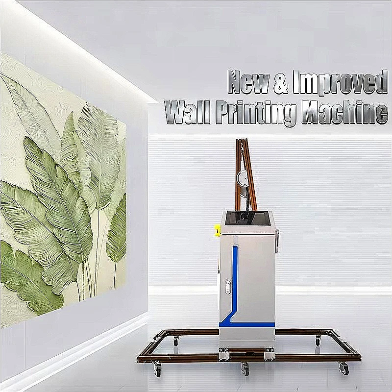 Auto Color Calibration UV Wall Printer Vertical Inkjet 3D Acrylic Glass Wood Metal Canvas Accurate Mural Reproduction Customized