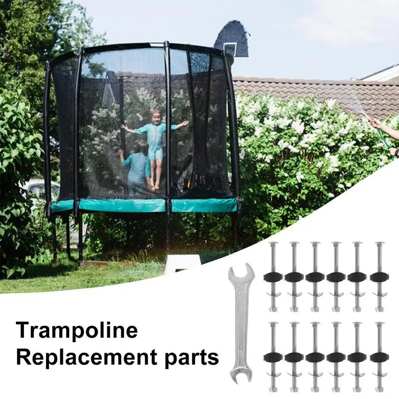 

Trampoline Replacement Parts Trampoline Bolts And Nuts Replacements Anti-Falling Tools 12X Stabilization Nuts For Carport Awning