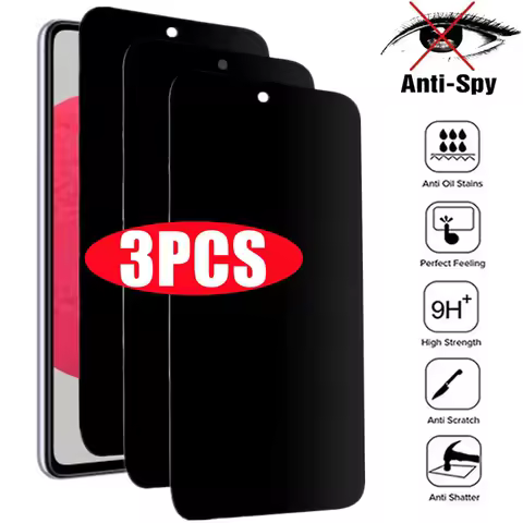 Privacy Screen Protector For Samsung A56 A36 A26 A55 A54 A53 A52S A35 A34 A33 A32 A15 A14 A13 S25 S24 Ultra S23 S22 Plus Glass