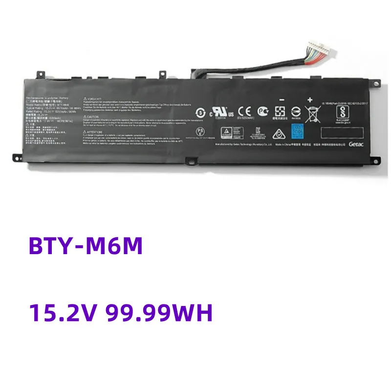 BTY-M6M 99.99WH Laptop Battery For MSI Creator 15 A10SD A10SF GS66 Stealth 10SFS 10SGS 10SE-045 10UG GE66 Raider 10SFS WS66