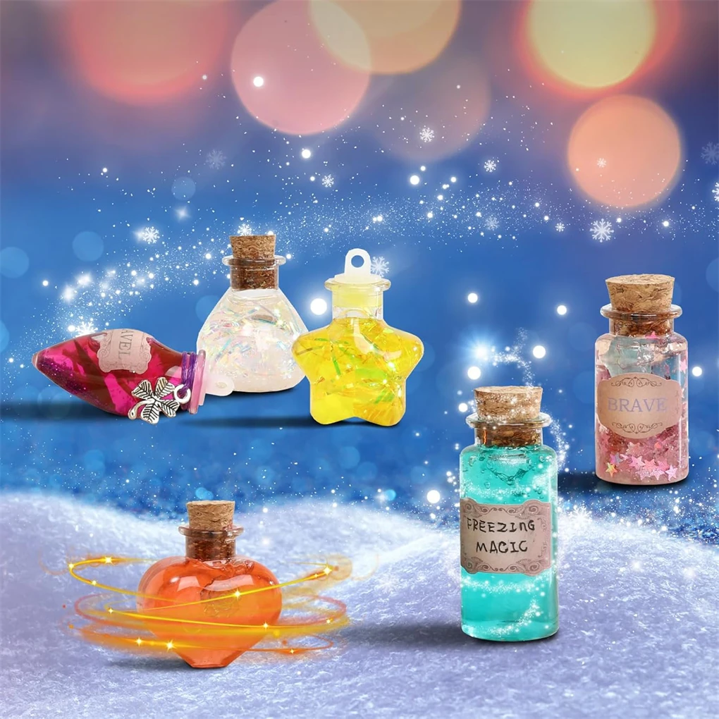 Freezing Magic Potion ชุดสําหรับเด็ก-DIY Make 24 ขวด Gradient Potions,Creative Art CRAFT Kit สําหรับหญิง,ของขวัญวันเกิดสนุก