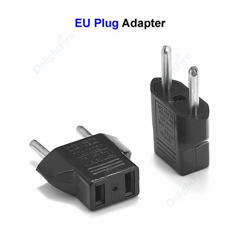 

European EU Power Electric Plug Adapter American China Japan US To EU Euro Travel Adapter AC Power Cord Charger Sockets Outlet