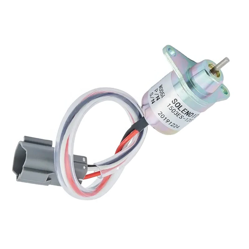 

12v 1503ES-12S5SUC12S Engine Fuel Shutdown Solenoid Valve for Yanmar John Deere Tract 24v 1503ES-24S5SUC12S
