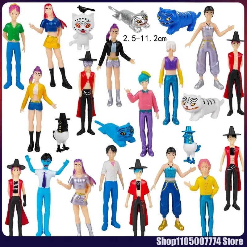 

24 шт. Kpop охотники на демонов слепая коробка Mystery Box коллекция статуя тигра украшение стола куклы детские игрушки подарки на Хэллоуин