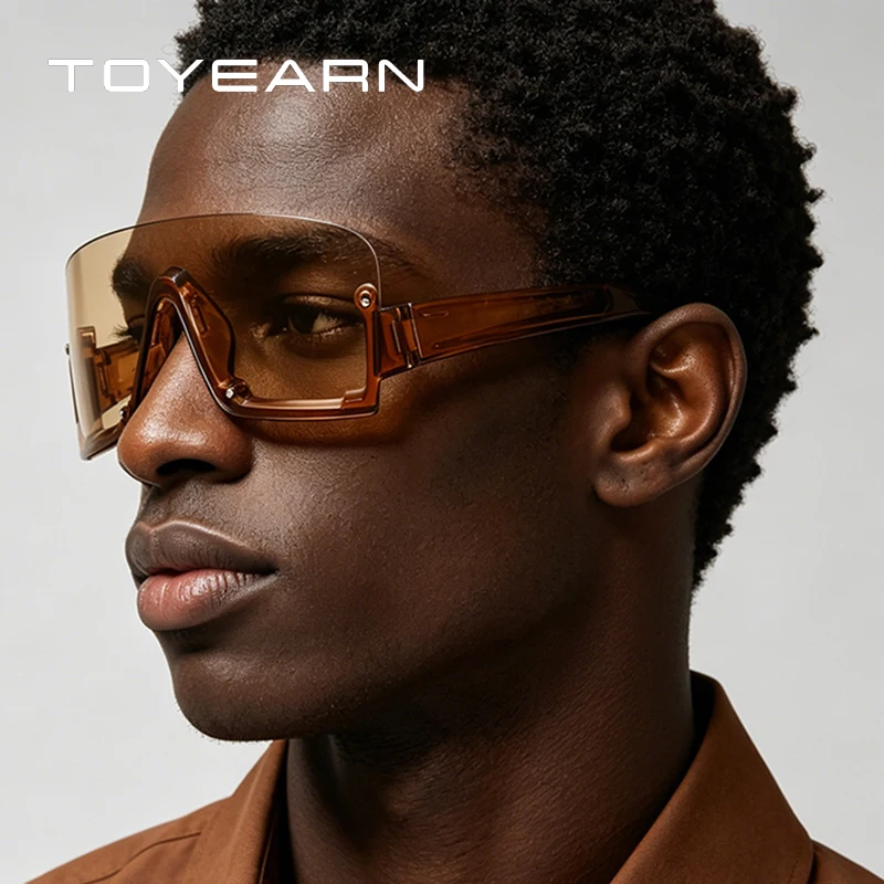 New y2k Rivet Half Frame Sunglasses Women For Men Vintage Sun Glasses Punk Eye Glasses Luxury Brand Designer Conjoined Goggle