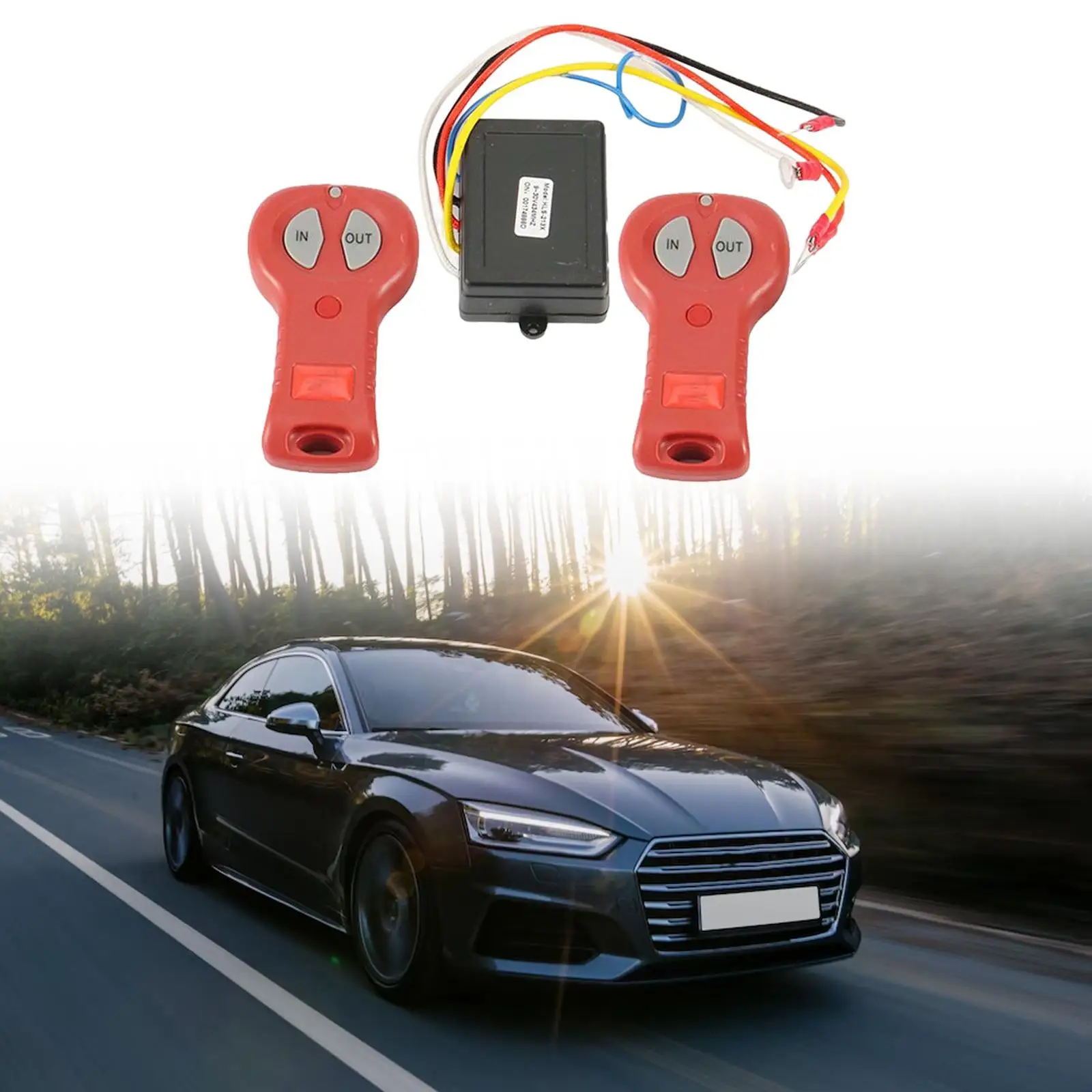 

Wireless Winch Remote Control Set Winch Remote Receiver for Car ATV SUV