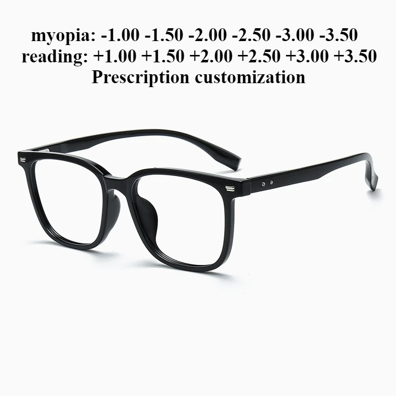 

53-18 Ultra-light TR90 Glasses Frame Women Large Frame Eyeglasses Frame Myopia Glasses Men Anti-blue Light Reading Glasses