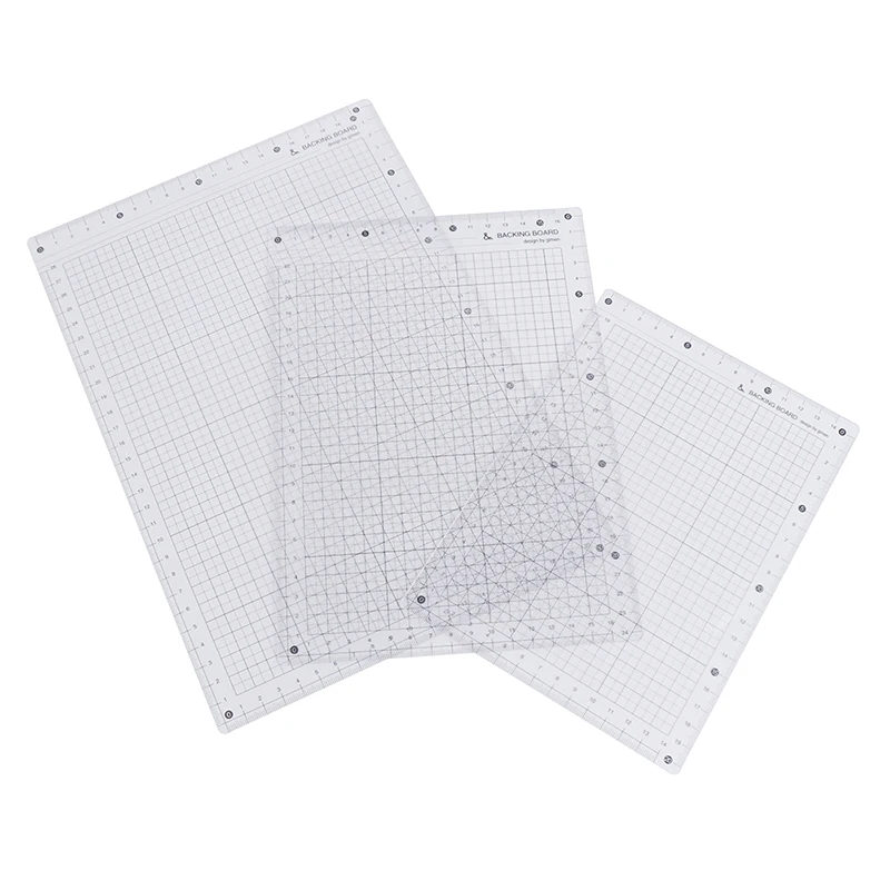 Transparent Ruler Board A4 B5 A5 Students Writing Desk Pad PVC Grid Sewing Cutting Mats Drawing Clipboard Measuring Supplies