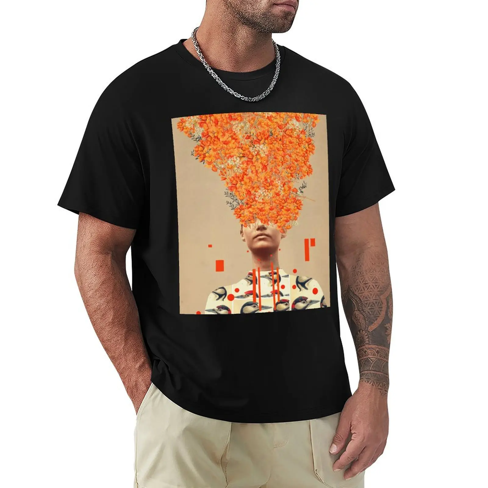 Bird Flight in Autumn T-Shirt man t shirt summer T-Shirt