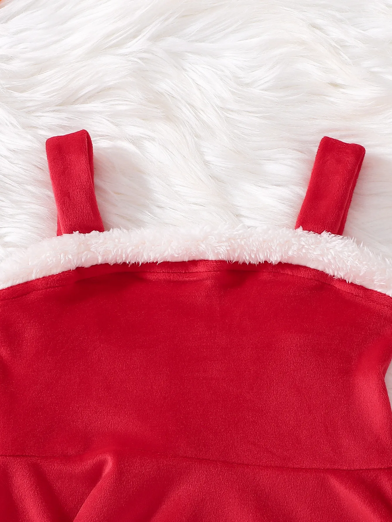 Christmas Clothes Kids Santa Claus Cosplay Costume Girls Long Sleeve Clothes Toddler Girls Dress Cute Infant Winter Outwear view 4