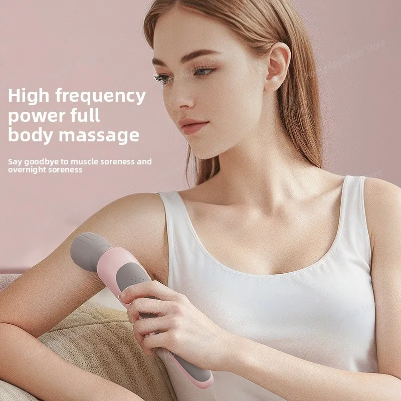 Portable handheld massager USB rechargeable multifunctional full body massage gun relax neck back legs and waist masajeador