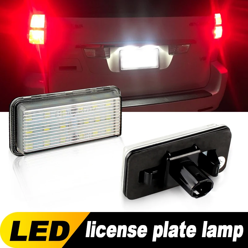 2pcs LED Number License Plate Light Lamps for Toyota J100 Land Cruiser / Land Cruiser Cygnus / 100-Series Cruisers,Mark X