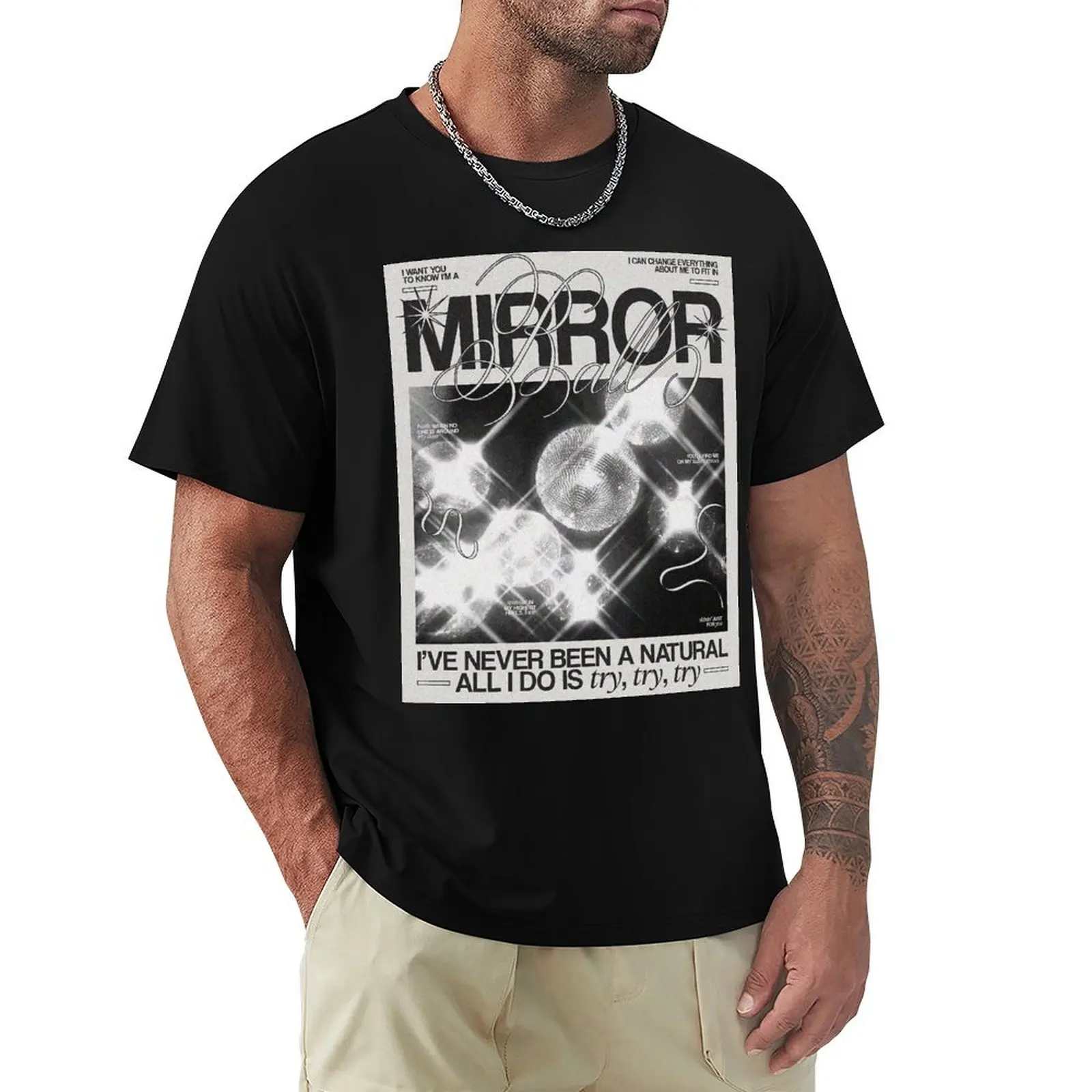 Mirrorball - Swift Album T-Shirt t shirt man casual T-Shirt