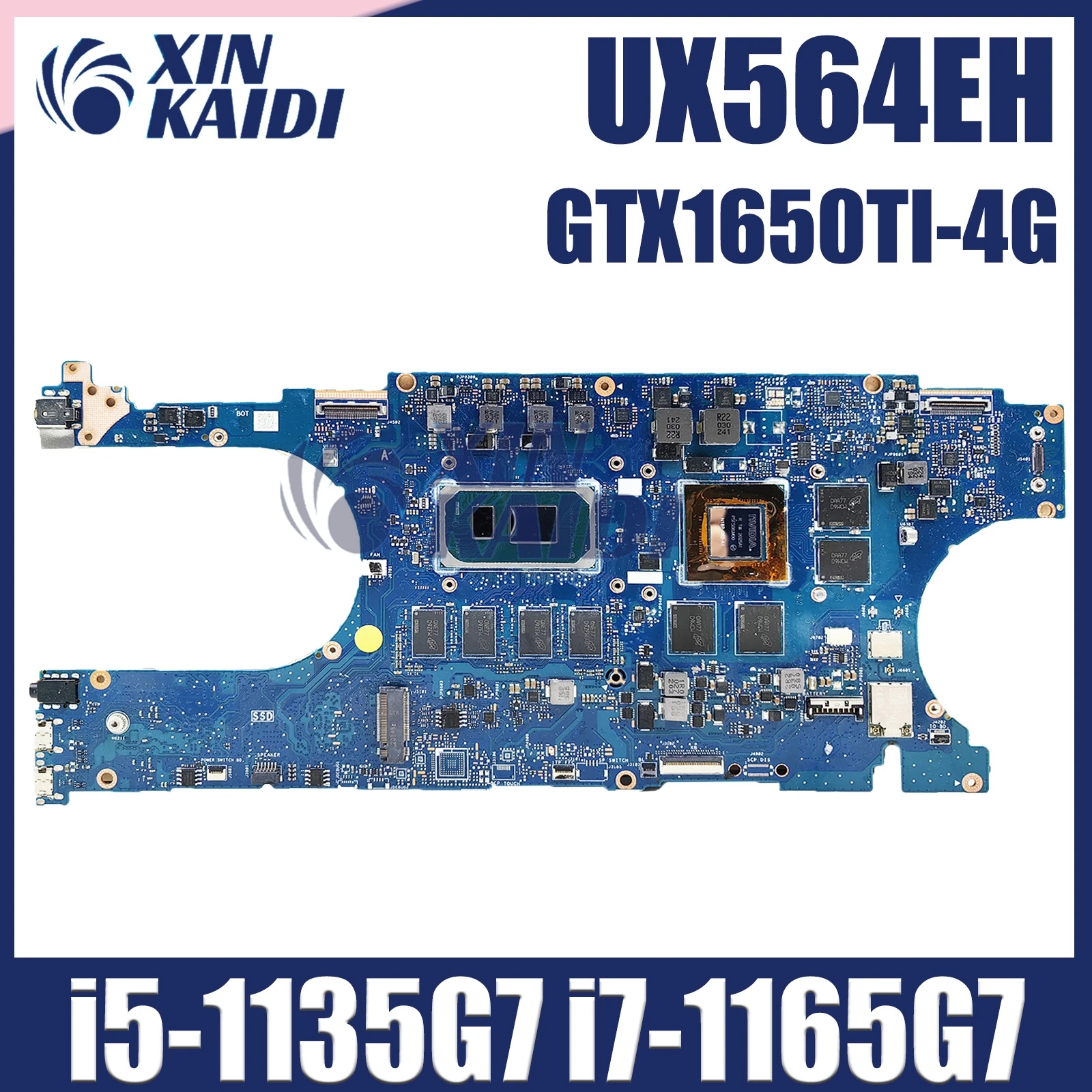 

UX564EH Laptop Motherboard For Asus Zenbook Flip15 UX564E UX564EI Q538EI Mainboard With i5-1135G7 i7-1165G7 16G-RAM GTX1650TI