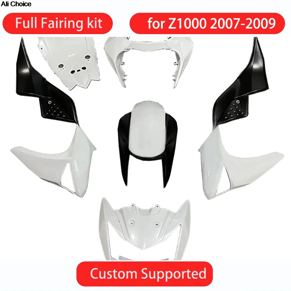 Bodywork Fairing Kit for KAWASAKI Z1000 2007 2008 2009 Motorcycle Accessories Refitting Customized Fairings z1000 07 08 09