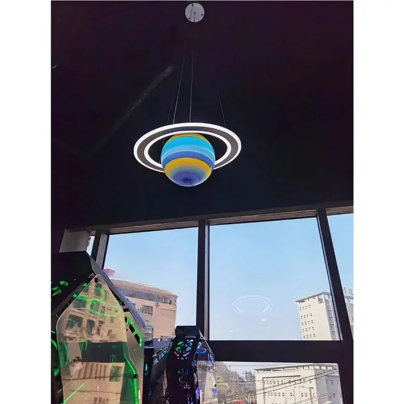 

Planet lamp chandelier starry sky decorative landscape waterproof round ball creative outdoor planet moon lamp
