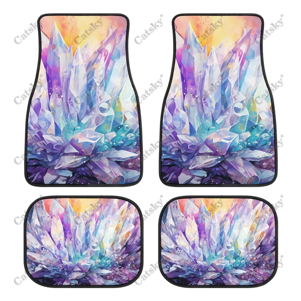 Beautiful Crsytal Pastel Colours Car Auto Floor Mats Carpet, Customized Car Floor Mats All Weather Automotive Floor Pad Stylish