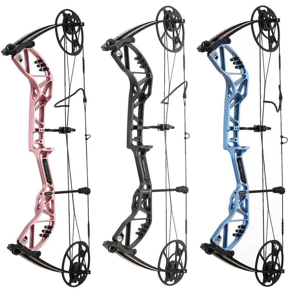 

Archery Compound Bow 20-70lbs CNC Right Handle Bow 75% Let Off IBO 287FPS Outdoor Shooting Hunting Sports