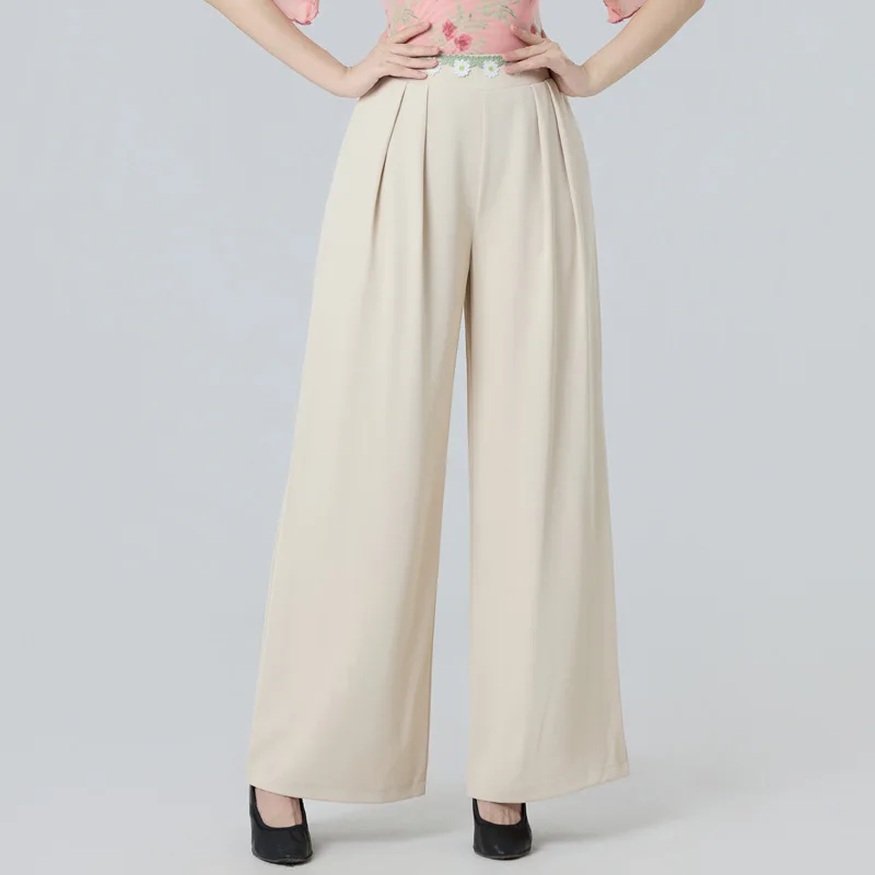 

Women's New Arrival Skin-Friendly Slim-Fit Latin Dance Modern Dance Straight-Leg Pants Versatile Ballroom Dance Trousers Summer