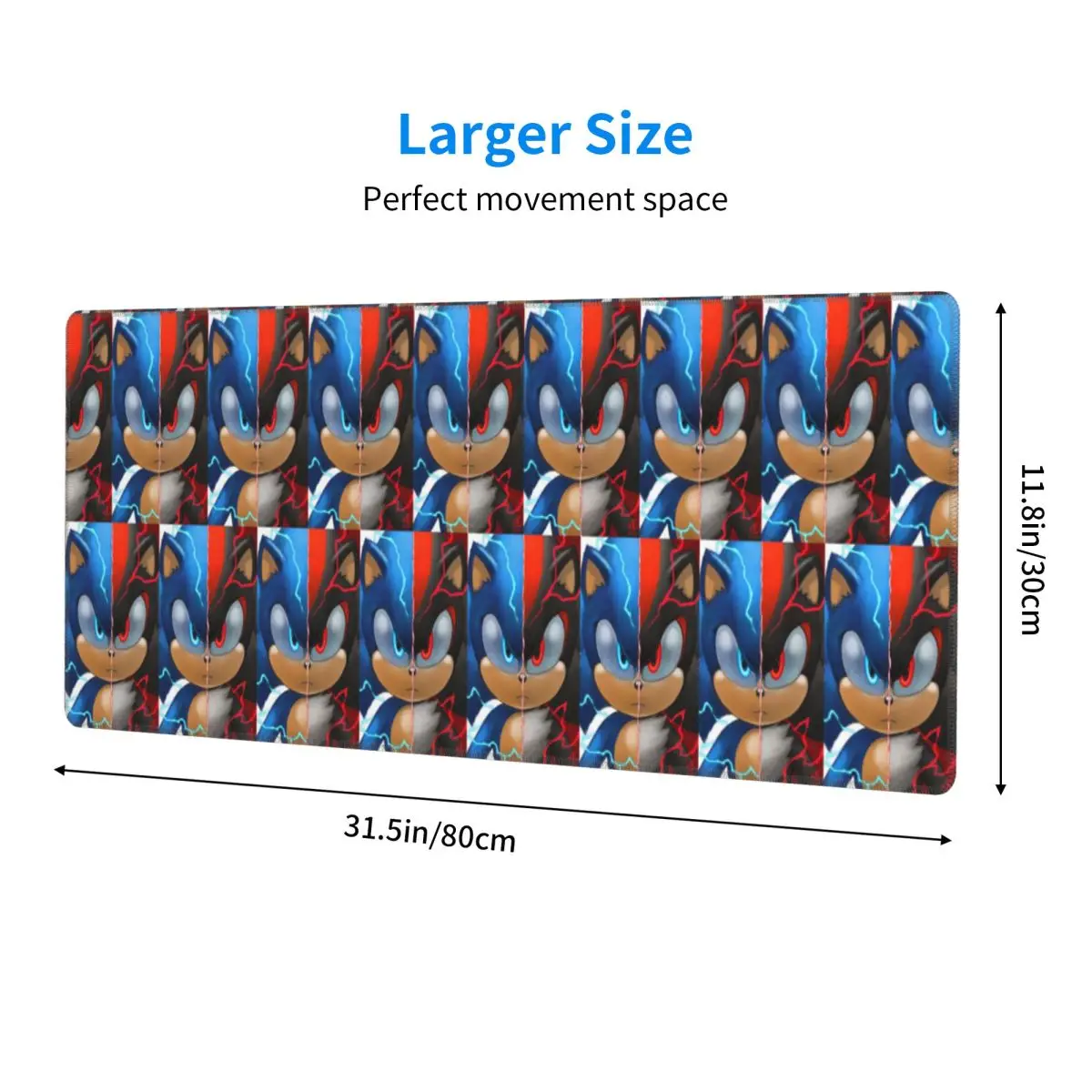 Sonic Shadow Large Mouse Pad Computer Keyboard Mouse Mat Gamer PC Laptop Desk Mat Office Accessories Table Mats