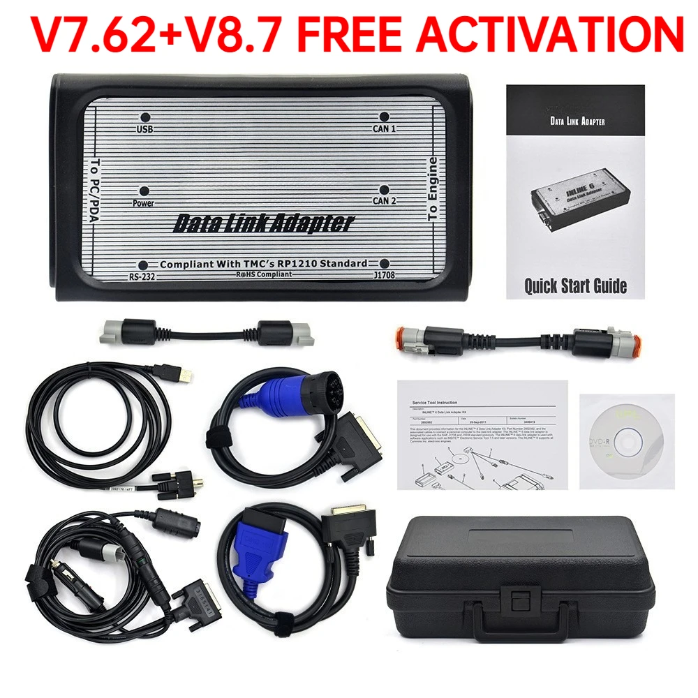 

Best full set for INLINE 6 V8.7 V7.62 Data Heavy Duty for Cummins Diagnostics Complete INLINE Heavy Duty Truck Diagnostic tool