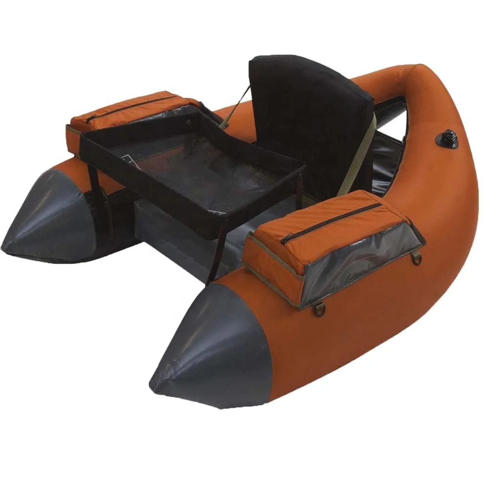 Made In China Customized 1.2mm Pvc Belly Boat Plastic Boat Fishing Boat For One Person