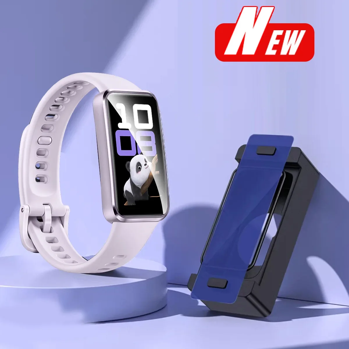 Picture 3: Flexible Screen Protectors for Huawei Band 8/9/10 HD Clear Anti-scratch Smartwatch Films with Easy Install Kit Accessories