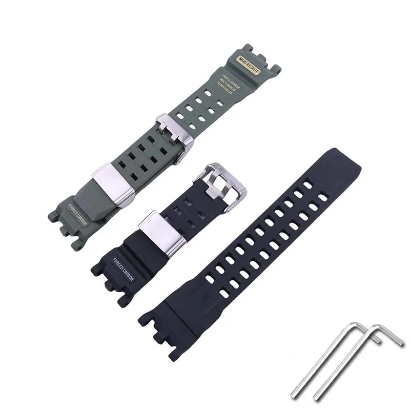 

Resin watch band men and women belt buckle compatible for Casio second generation big mud King GWG-2000 2040 strap accessories