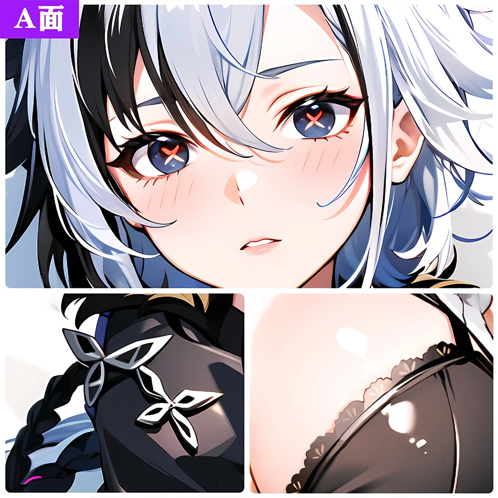 Genshin Impact Arlecchino Dakimakura 2WAY Hugging Body Pillow Case Anime Otaku Pillow Cushion Cover Xmas Gifts