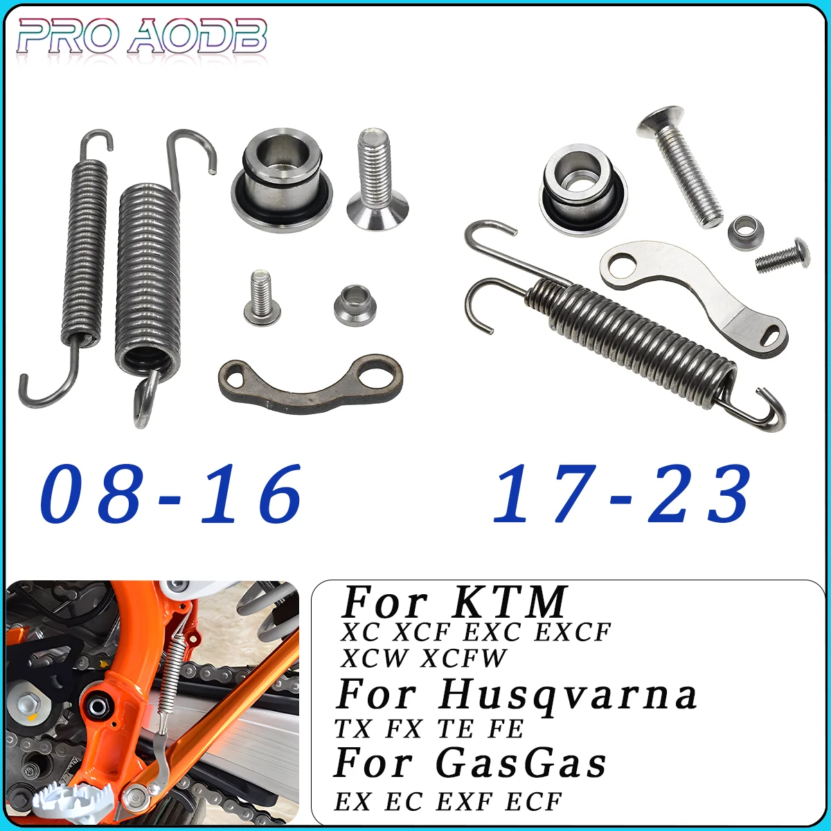 

Motorcycle Accessories Kickstand Side Stand Springs Kit For KTM XC XCF XCW XCFW EXC EXCF Husqvarna TE FE TX FX 125-530 2008-2023