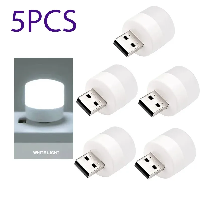 USB Light 5V 1W Usb LED Lamp Eye Protection Reading Light Computer Reading Lamp Mobile Power Charging Book Lamps Night Light