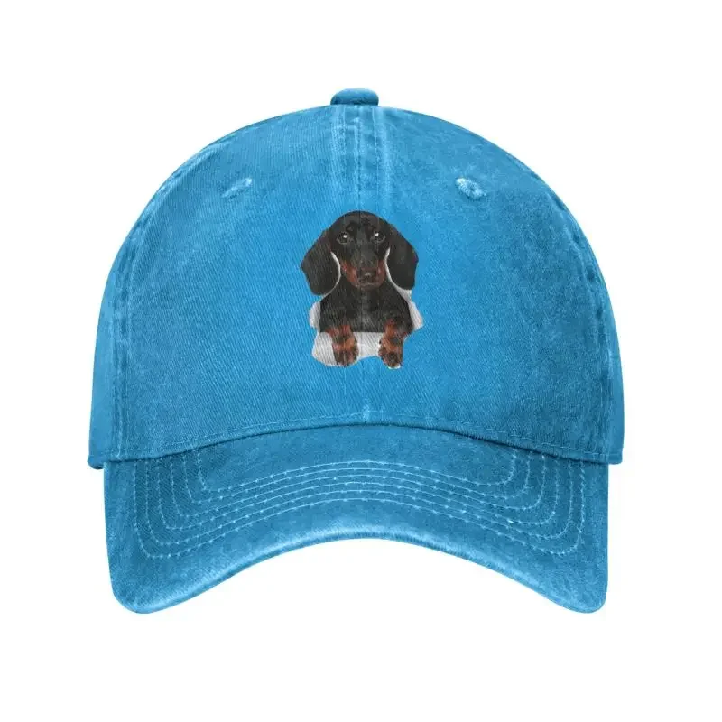 Personalized Cotton Dachshund Baseball Cap Women Men Adjustable Badger Sausage Wiener Dog Dad Hat Sports