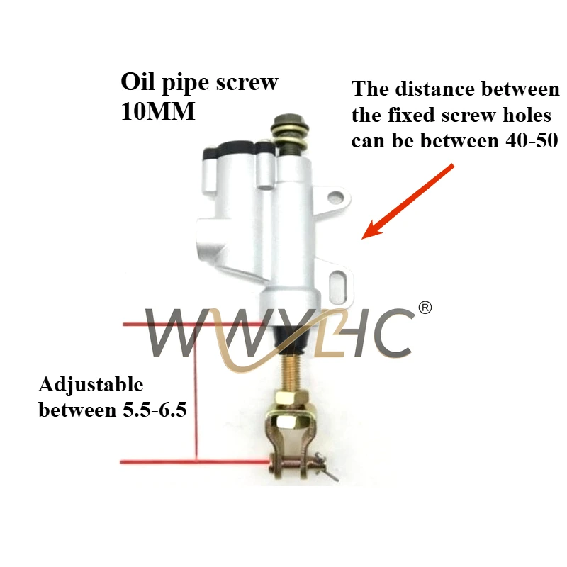 

Suitable for Modified Off-road High-speed Motorcycle Rear Brake Pump CQR150/250 Hailing M4 Cabbage Rear Brake Pump One-word Pump