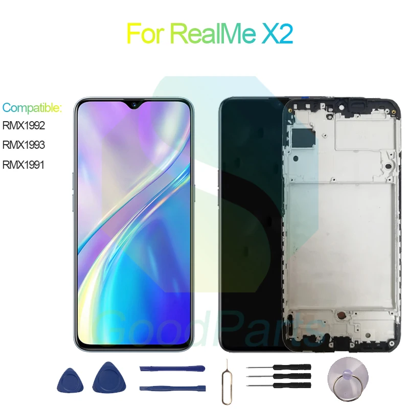 

For RealMe X2 Screen Display Replacement 2340*1080 RMX1992, RMX1993, RMX1991 For RealMe X2 LCD Touch Digitizer Assembly