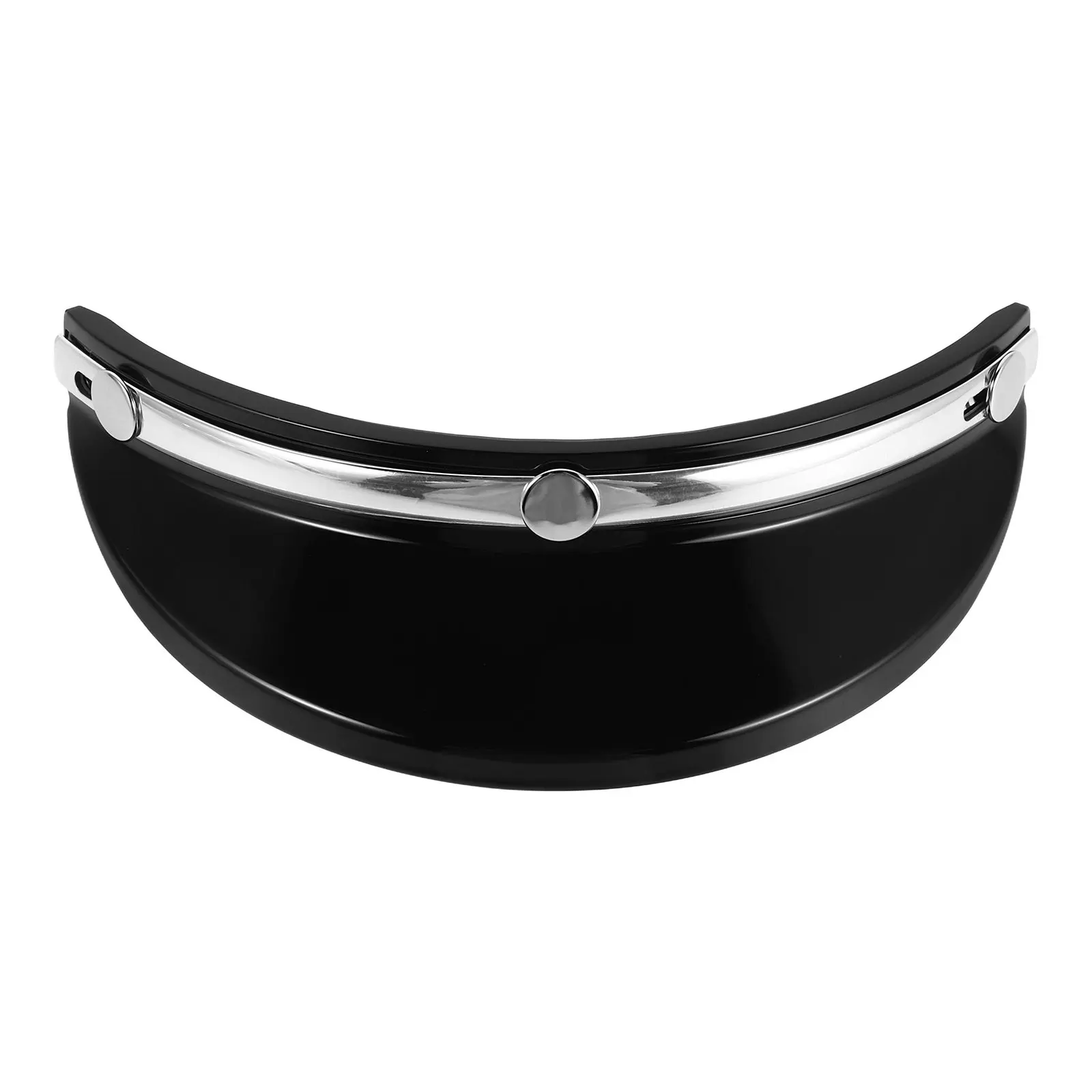 

Retro Motorcycle Visor Brim Three Button Buckles Summer Commute Peak Sun Shield Attachment