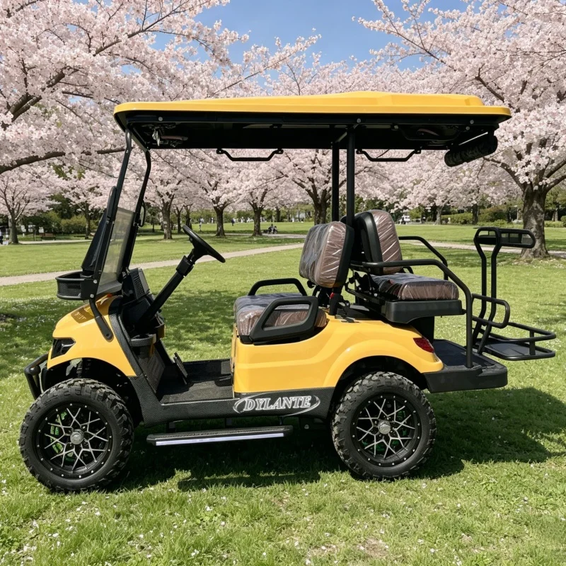 

Golf Cart CE Certified Customized Luxury Four Wheel 4 Seaters 60V Electric 4 Seat Golf Carts for Sale