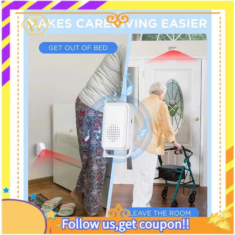 Latest-Bed Alarms For Elderly Dementia Patients - Wireless Motion Sensor Fall Detection Prevention Devices For Seniors Dementia