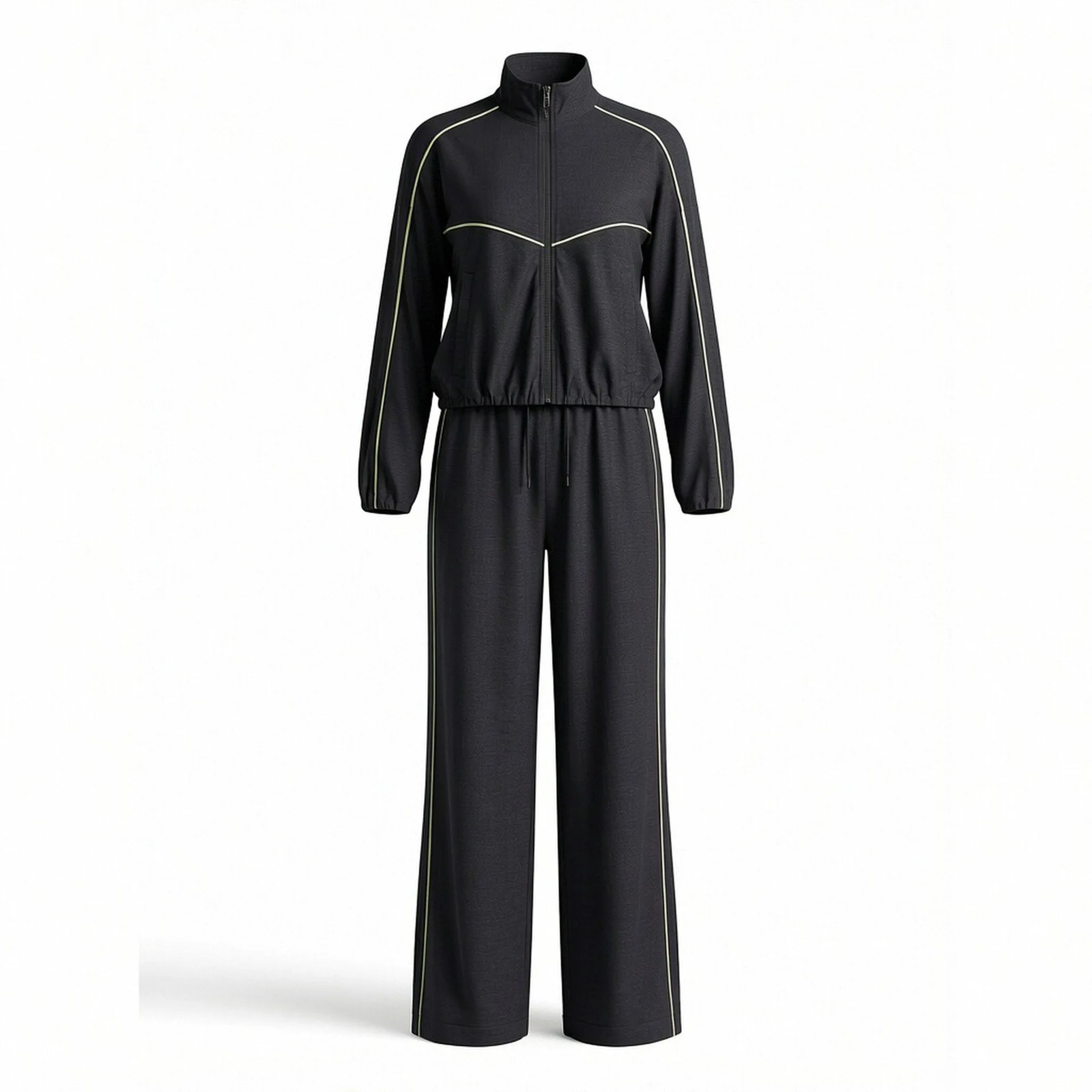 Withered 2026 Spring New European And American Style Fashion Casual Silhouette Cowboy Jacket Pants Set