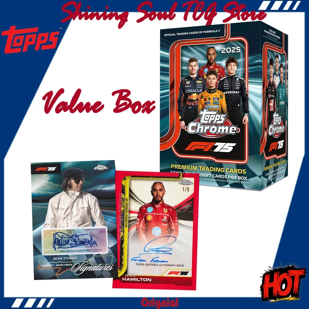 

Оригинальные коллекционные карточки Topps Chrome Formula Racing Series сезона 2025-2026: Макс Ферстаппен, Льюис Хэмилтон, Леклерк, Ландо Норрис