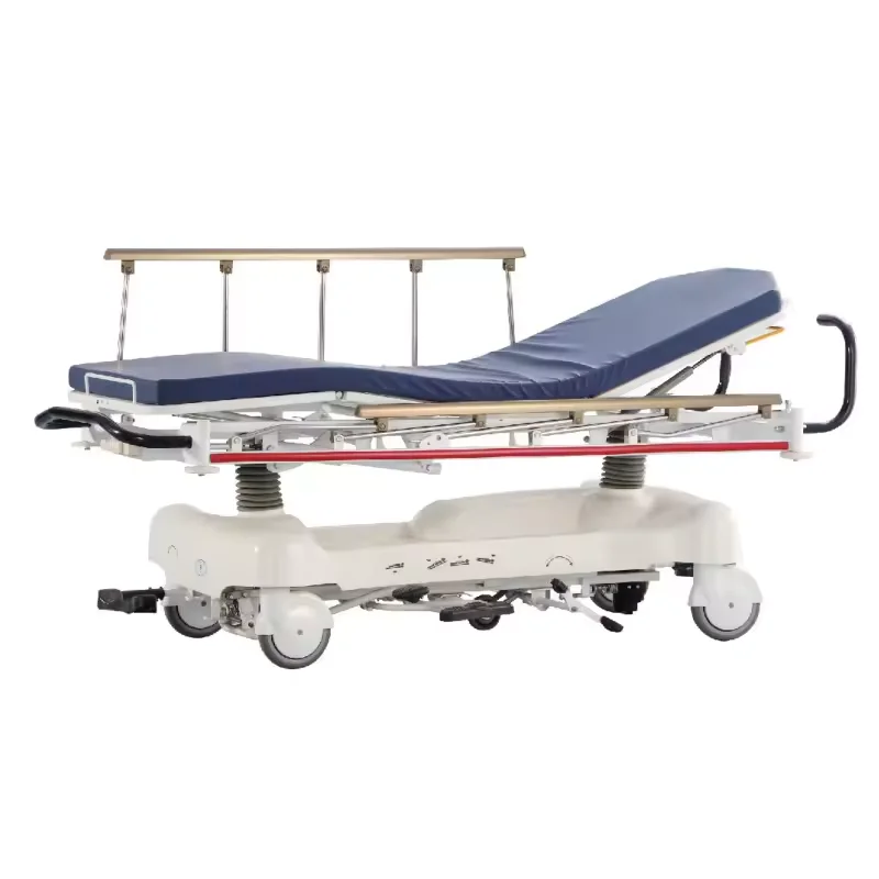 Hospital Multi-Function Hydraulic Transfer Stretcher Cart Mobile Medical Patient Transport Trolley Bed Emergency Transfer Bed