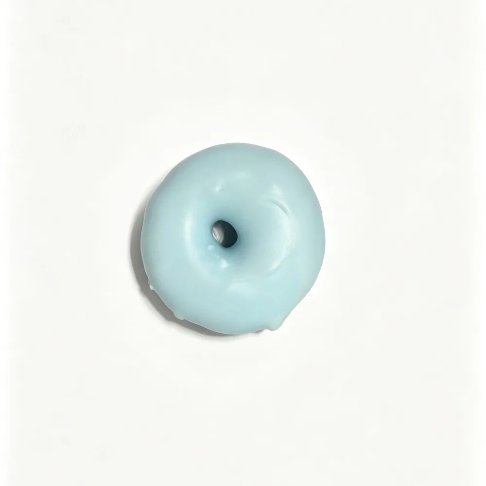 Chocolate Wax Cracking Squeeze Toy Crackable Texture Doughnut Shape Crispy Stress Balls Crispy Feel Handmade Craft