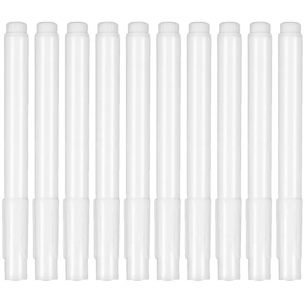 

10Pcs White Chalk Markers Liquid Erasable Black Board Pens for School Blackboard Glass Office Writing Tools White Chalk Markers