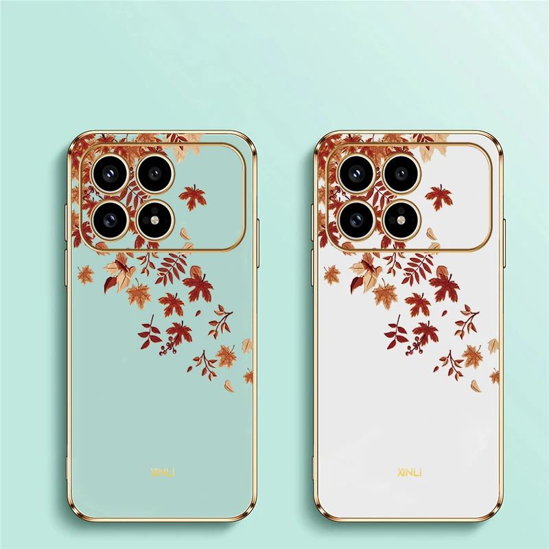 الخريف يترك نمط جراب هاتف ل Xiaomi Redmi K90 برو ماكس K90 K 90 للصدمات تصفيح لينة سيليكون غطاء حماية من البولي يوريثان #6