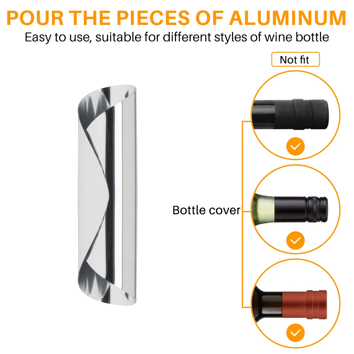 150 Pcs 3 Inch Silver Wine Pourer Discs Drip-Proof Drip Pouring Pour Spout Pour Wine Thin Slice