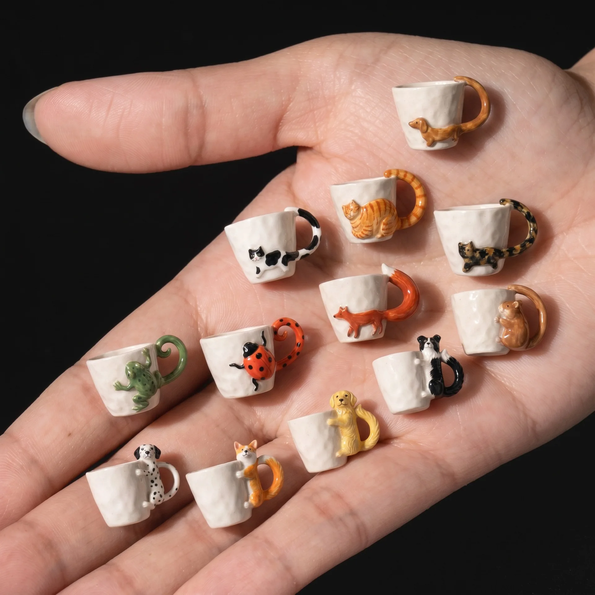 New Animal Series Cups Pendant Copper Plate Gold Charms Antique Jewelry Making DIY Handmade Craft Wholesale